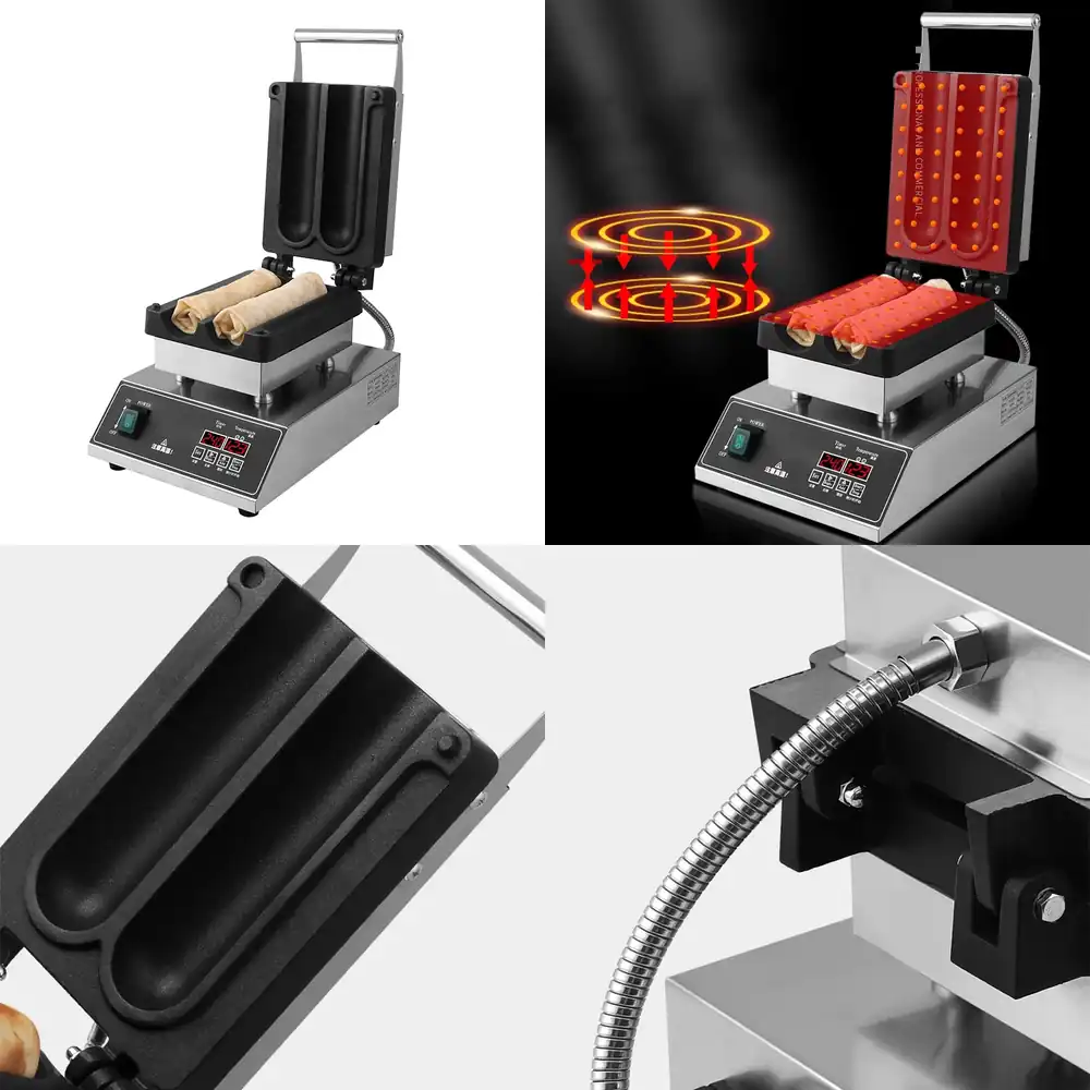 Mini Waffle Maker Machine - Chicken Rolls Waffle Maker Machine With
